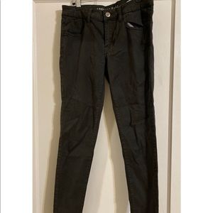 Dark Gray/green American Eagle Stretchy Jeans